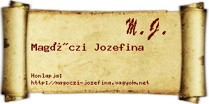 Magóczi Jozefina névjegykártya